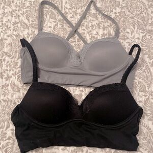 Victoria’s Secret push-up bralettes, size 36A